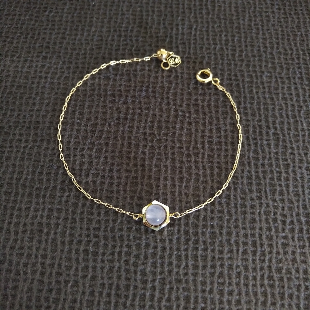 La Meno Hexagon Rose🌹Quartz💎Bracelet - Picture 9 of 15